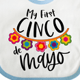 thumbnail image 4 of Inktastic My First Cinco De Mayo Flowers Boys or Girls Baby Bib, 4 of 4