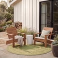 thumbnail image 3 of Safavieh Courtyard Cooper Botanical Indoor/Outdoor Area Rug, Olive/Natural, 7'10" x 7'10" Round, 3 of 9