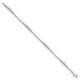 thumbnail image 2 of Sterling Silver Round Graduated Beaded Bracelet, 2 of 4