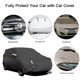 thumbnail image 4 of TFixol Car Cover Full Sedan Covers con tira reflectante Sunscreen TFixol Protección solar, 4 of 7