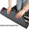 thumbnail image 3 of Math Equations Handwritten Notes Black Pattern Hot Yoga Mat Towel Non Slip for Hot Yoga - Quick-Drying Yoga Mat Cover with 4 Corner Pockets with Travel Bag - Hot Yoga Towel Non Slip 74"x26", 3 of 6
