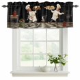 Chef Valances for Window 2 Pack, Rustic Vintage Kitchen French Country ...