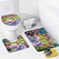 thumbnail image 4 of Isabella Encanto-theme 4-Piece Shower Curtain Set with Rugs, Waterproof Bathroom Decor Set Includes Bath Mat, U-Shaped Rug, Toilet Lid Cover and Curtain with Hooks, 4 of 6