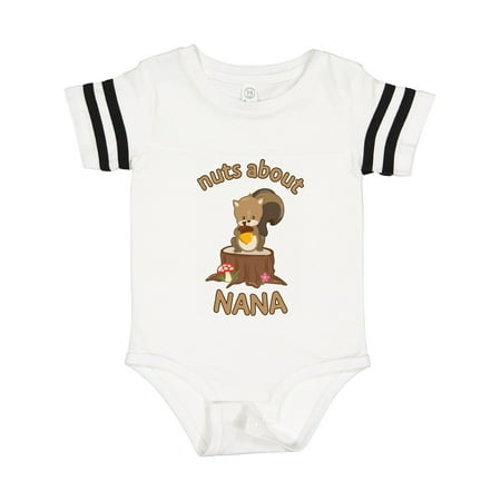 

Inktastic Nuts About Nana Gift Baby Boy or Baby Girl Bodysuit