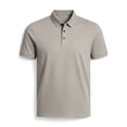 thumbnail image 4 of FAWUUDO Men's Shirts Short Sleeve Moisture Wicking Performance Collared Shirt for Work Casual Sports Beige, 4 of 7
