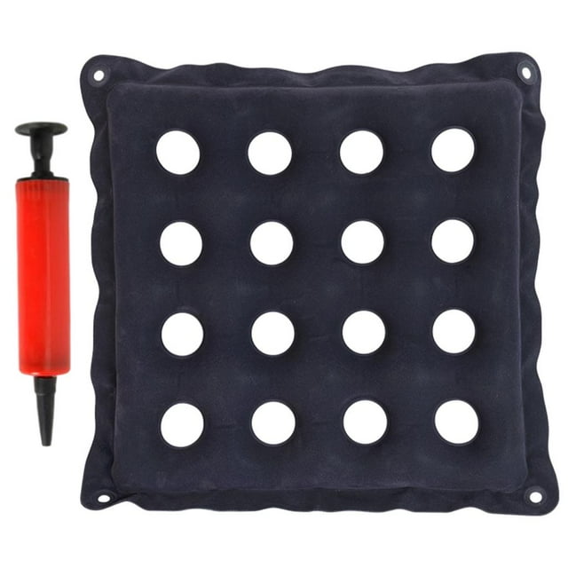 Cojín de asiento inflable Yuyangstore antiescaras lavable 16 Flocado azul