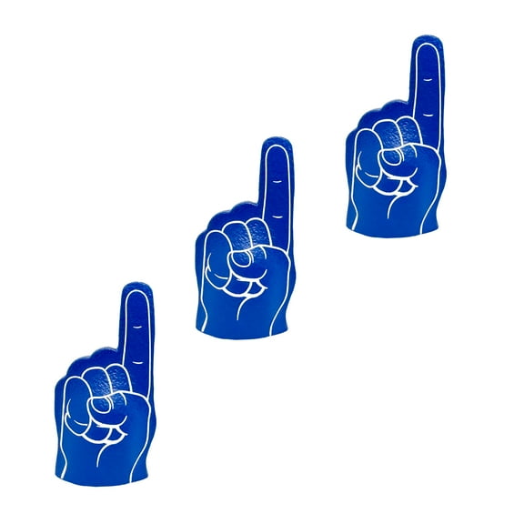 Blue Foam Finger for WWE & AEW Wrestling Action Figures [Set of 3]