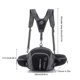 thumbnail image 3 of Riñonera Para Correr Termos para agua Bolsas de cinturón antirrobo de nailon multifuncionales para deportes al aire libre (negro), 3 of 8