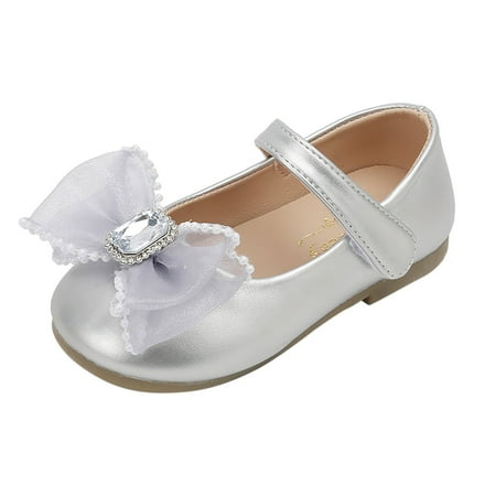 

fvwitlyh Gilrs Boots Kids Boga Girls Casual Shoes Bowknot Thick Sole Round Toe Buckle Dress Shoes Western Boots for Little Girls Boots for Girls