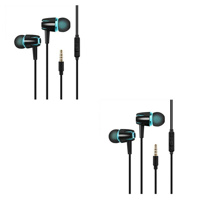 Matsuzay Wired Earphone In-Ear Sport Running Walking Universal Portable Headphones Earbuds Play Music Pocket Video Notebook 2Conjunto