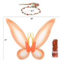thumbnail image 6 of Funcredible Fairy Costume Accessories Set | Fairy Wings, Fairy Crown | Orange Tooth Fairy Wings, 6 of 6