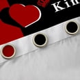 thumbnail image 4 of Homewish Female Women Adults Queen And King Crown Blackout Curtains Set of 2 (52x84 Each),Happy Valentine'S Day Window Curtains,Love Heart Print Curtains and Drapes,Microfiber Bedroom Decor, 4 of 6