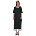 thumbnail image 1 of Bimba Kurti Longue Droite pour Femmes, Tunique à Manches Longues Imprimée, Haut Décontracté d'Été, Kurta Formelle, 1 of 7