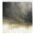 thumbnail image 3 of Ambesonne Grey Shower Curtain, Cloudy Dark Sky Hurricane, 69"Wx84"L, Grey, 3 of 5