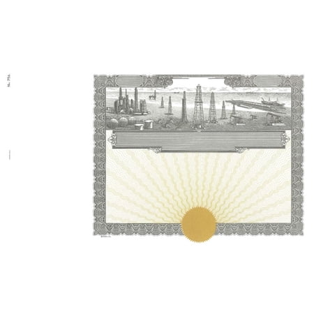 Goes 756 Blank Stock Certificate, Certificate Stock Paper, Size 8-1/2" x 15", Printable, Laser or Ink Jet Compatiable (Pack of 10)