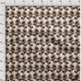 thumbnail image 4 of oneOone Polyester Spandex Brown Fabric Floral Sewing Material Print Fabric By The Yard 56 Inch Wide, 4 of 4