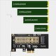 thumbnail image 2 of 2X Tarjeta Vertical M2 NVME Tarjeta Vertical M2 NVME una Pcie X1 Tarjeta de ExpansióN de Unidad de Estado SóLido M2 Sin Controlador para WIN10, 2 of 5