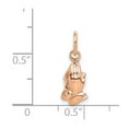 thumbnail image 2 of FJC Finejewelers 14 kt Rose Gold Praying Hands Charm 17 mm x 6 mm, 2 of 6