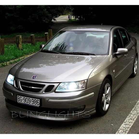 For 2003 2004 2005 2006 2007 Saab 9-3 Bright Light Bulbs for Headlamps Headlights Head Lamps Lights