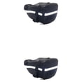 thumbnail image 2 of maskred Bike Rear Seat Bag with Reflective Stripe Carrying Case Outdoor Storage Pouch Outdoor Travel Repair Tools Accessories Black/General Size 2Set, 2 of 6