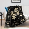 thumbnail image 6 of Pisces Constellation Blanket Astrology Sign Throw Blanket, Lightweight Microfiber Blanket Birthday Graduation to Mom Gifts for Women Men 60"X80", 6 of 6