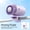 Purple526, variant on Clip On Small Fan Portable Mini Air Conditioner 360 Rotation Digital Display Rechargeable Low Noise Waist Tabletop Fan for Car Office Outdoor Running Camping