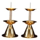 thumbnail image 2 of Candelabro de Metal de 2 uds, portavelas budistas, soporte para velas, lámpara de ghee, soporte para lámpara de para repisa, cena, granja, 2 of 9