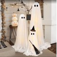 thumbnail image 5 of Halloween Ghost, 3 Pack Outdoor Yard and Front Porch Ghost Decor for Indoor Party, Seasonal Home Display, Entryway, Patio, Lawn, and Halloween Scene Enyisa, 5 of 6