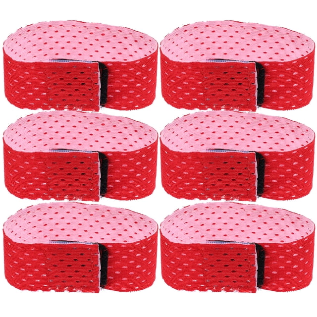 DEEPCRAFF 6 Pcs Sangles Roses Ajustables pour le Cyclisme avec Fermeture Adhésive