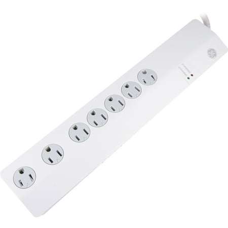 UPC: 0030878347686 | GE Pro 7-Outlet Surge Protector 3 ft Power Cord White 34768