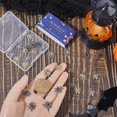 thumbnail image 3 of 1Box 30Pcs Halloween Charms Bulk Spider Web Charm Rhinestone Glass Beads Golden Silver Alloy Insect Spider Charms for Jewelry Making Charms Women DIY Necklace Earrings Crafts Supplies, 3 of 6