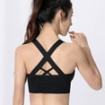 thumbnail image 4 of Ropa interior deportiva para niñas, ropa interior deportiva con cordones cruzados, ropa interior de yoga de sujeción media con copas desmontables, se adapta a la parte inferior del busto de, 4 of 5