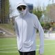 thumbnail image 3 of Ropa de protección solar para hombres y mujeres, pareja, malla de seda de hielo, protección Uv, ropa de pesca, ropa fina y transpirable para el sol para hombres, 3 of 5