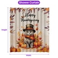 thumbnail image 5 of Happy Thanksgiving British Shorthair Welcome Thankful Fall Autumn Pumpkin Shower Curtain Cat Lover Kitten Owner Gifts Waterproof Bathroom Bathtub Curtain - 02021, 5 of 5