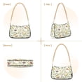 thumbnail image 7 of FORMRS Womens Shoulder Bag with Chain Strap Clutch Purse Cute Tote Handbag, Purple Birds Teapots, 7 of 7