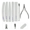 thumbnail image 5 of 5 pcs Nail Sanding File, Manicure File sets Nail Include Nail Pusher, Cuticle Nipper, Sponge, 5 of 8