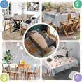 thumbnail image 4 of Boho Bohemian Art Rectangle Tablecloth 60"x84",Waterproof Polyester Rectangle Table Cloth, Wipeable Spillproof Polyester Tablecloth for Dining, Camping, Indoor and Outdoor, 4 of 5