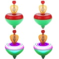 thumbnail image 1 of 4PCS Spinning Top Creative Funny Light up Interactive Peg-top Spin Gyro for Kids, 1 of 6