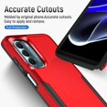 thumbnail image 3 of for Motorola G Stylus 5G 2022 Case, with Screen Protector,[ Grade Drop Tested] Heavy-Duty Tough Rugged Shockproof Protective Case for Motorola Moto G Stylus 5G 2022, Red, 3 of 12