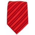thumbnail image 2 of Scott Allan Solid Red Mens Tie | Standard Size 3.3" Adult Tie | Red Jacquard Woven Microfiber Neck Tie, 2 of 5