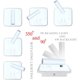 thumbnail image 3 of Aplique de pared LED, luz de lectura para mesilla de noche, aplique de pared LED de 12 W, foco orientable (3 W + 9 W, luz cálida de 3000 K) blanco (cuadrado), 3 of 5