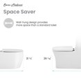 thumbnail image 5 of Classe Wall-Hung Elongated Toilet Bowl, 5 of 13