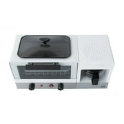 SPT BM-1120W 3-in-1 Breakfast Maker - Stainless Steel, White