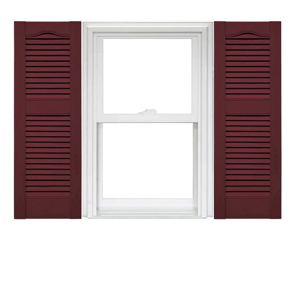 Mid America Open Louver Vinyl Shutters (1 Pair) In Stock Now