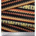 thumbnail image 2 of Soimoi Silk Fabric Damask & Aztec Southwestern Print Fabric by Yard 42 Inch Wide, 2 of 3