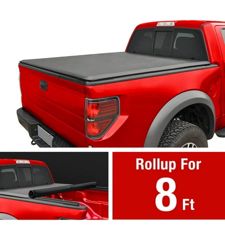 Roll Up Truck Bed Tonneau Cover works with 2002-2019 Dodge Ram 1500 (2019 Classic ONLY); 2003-2018 Dodge Ram 2500 3500 | Without Ram Box | Fleetside 8' (Best 2500 Truck 2019)