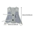 thumbnail image 7 of yotijay Running Vest Pack Reflective Vest for Camping Hiking Night Walking gray, 7 of 7