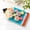Blue-BU-clearacne, variant on Dyegold Pack of 10 Pencil-Shaped Disposable Paper Plates with Bright Colors Perfect for Parties Classroom Celebrations and Snack Events