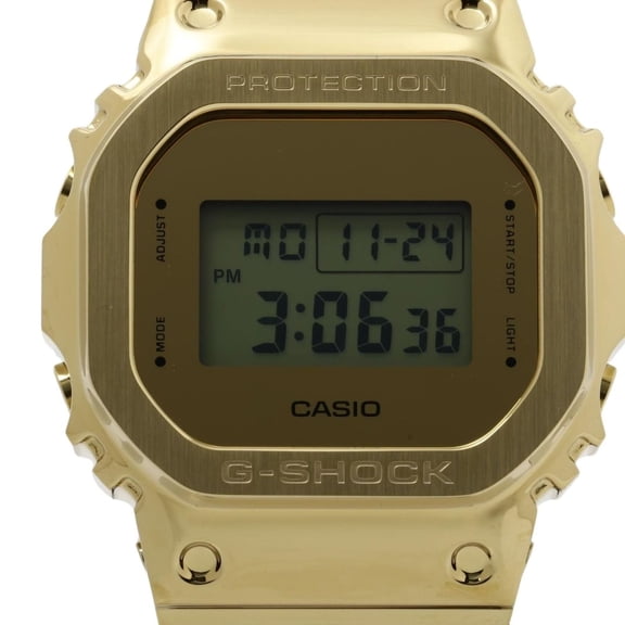 Pre-Owned CASIO GSHOCK GM5600YMG9JF Men's Digital Watch, Gold/Black Resin/SS