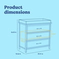 thumbnail image 4 of Graco Classic 3 Drawer Dresser with Infant Changing Table Topper, Driftwood, 4 of 14